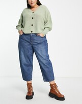 Thumbnail for your product : Madewell Plus balloon leg jeans in mid wash blue