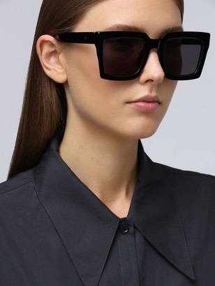 RetroSuperFuture Ancora Black Squared Acetate Sunglasses