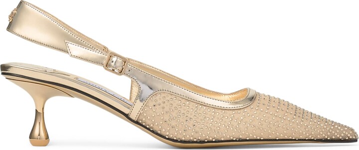 Jimmy Choo Amel 50 Embellished Slingback Pumps