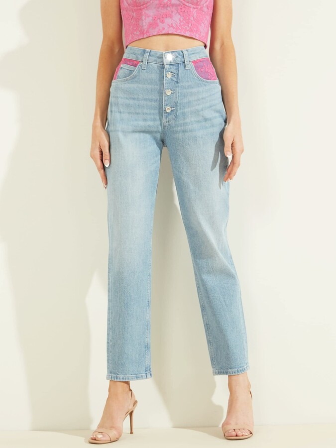 GUESS Women's Straight-Leg Jeans | ShopStyle