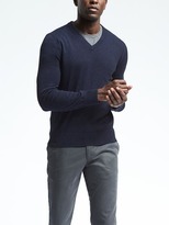 Thumbnail for your product : Banana Republic Silk Cotton Cashmere Vee