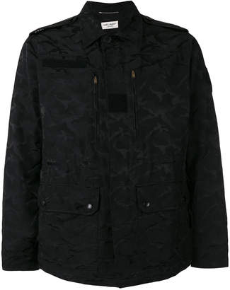 Saint Laurent camouflage print jacket