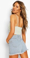 Thumbnail for your product : boohoo Petite Rib Crop Top