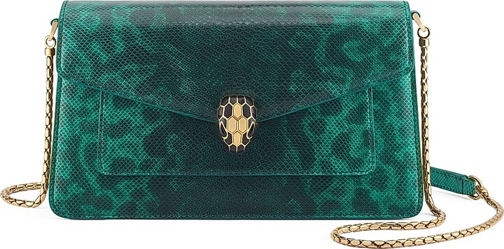 Bvlgari Women's Serpenti Forever Karung Shoulder Bag - Smeraldo Prezioso