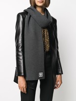 Thumbnail for your product : Versace Ribbed Knit Wool Scarf