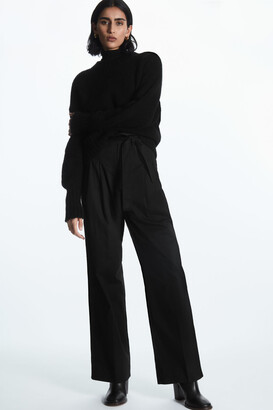 COS High-Waisted Paperbag Trousers - ShopStyle Pants