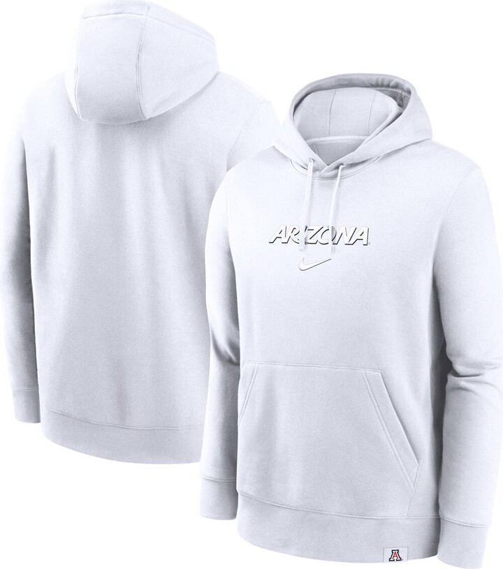 Nike Men's White Arizona Wildcats Statement Wordmark Lockup Pullover Hoodie