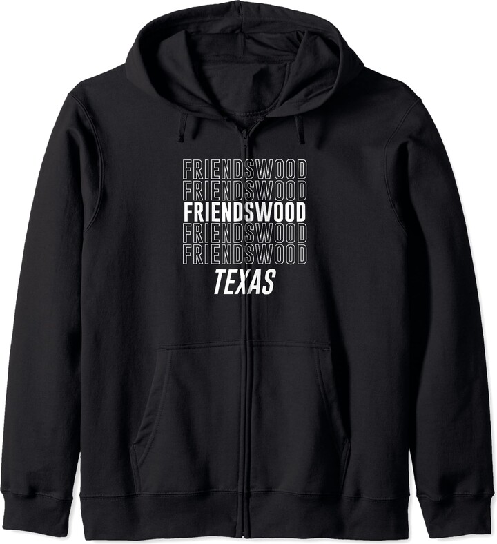 Texas City Retro Stacked Font Retro Friendswood Texas City Stacked