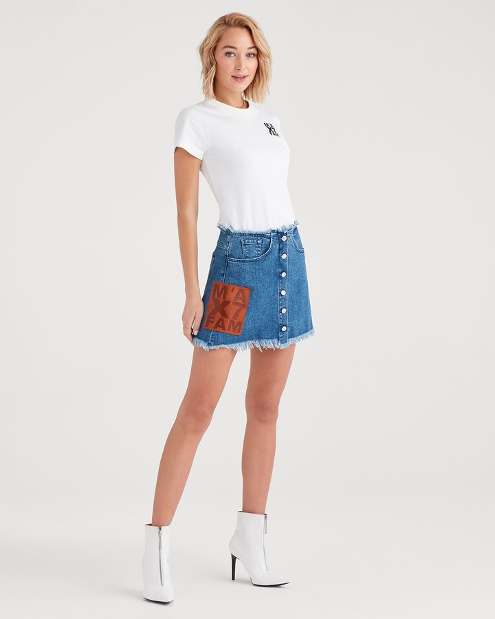 marques almeida denim skirt