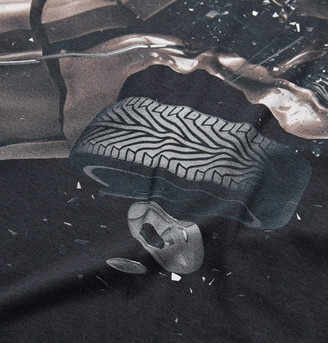 Christopher Kane Car Crash Printed Cotton-Jersey T-Shirt