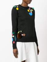 Thumbnail for your product : Christopher Kane sequin detail metallic sweater