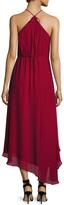 Thumbnail for your product : Haute Hippie Silk Asymmetric High-Low Dress, Crimson