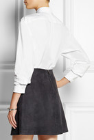 Thumbnail for your product : Topshop Embellished cotton-poplin shirt