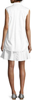 Thumbnail for your product : GREY Jason Wu Sleeveless Layered Poplin Dress w/ Side Ties, White