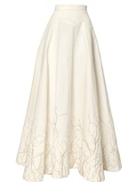 Thumbnail for your product : Gareth Pugh Embroidered Silk Cotton Faille Skirt