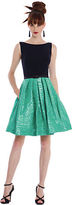 Thumbnail for your product : Theia Colorblock Pleated A Line Dress