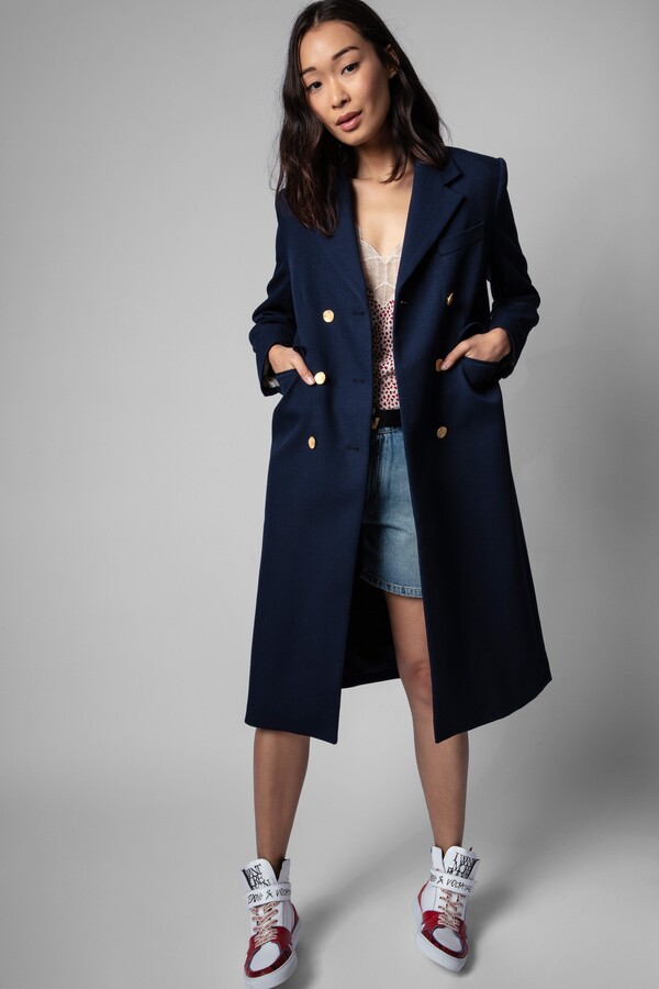 navy army coat