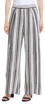 Thumbnail for your product : Cupcakes And Cashmere Avah Striped Split Wide-Leg Pants