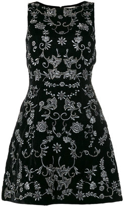 Alice + Olivia floral embroidery dress