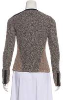 Thumbnail for your product : Rag & Bone Leather-Trimmed Tweed Jacket