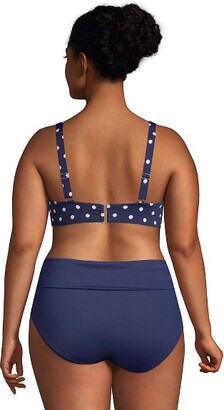 Lands' End Women's Plus Size Ddd-cup Chlorine Resistant Tummy Control  Underwire Tankini Swimsuit Top - 22w - Deep Sea Navy : Target