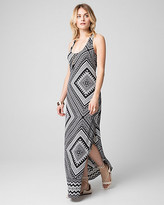 Thumbnail for your product : Le Château Scarf Print Crepe Halter Maxi Dress