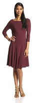Thumbnail for your product : Three Dots Women's Three-Quarter Sleeve Boat-Neck Dress