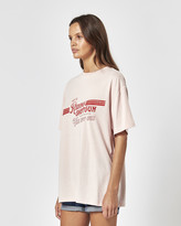 Thumbnail for your product : Charlie Holiday Women's Pink Shorts - Shotgun Oversized Boyfriend Tee - Size One Size, S at The Iconic