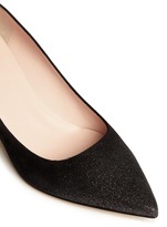 Thumbnail for your product : Nobrand 'Melanie' glitter suede pumps
