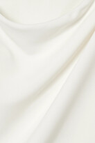 Thumbnail for your product : Halston One-shoulder Crepe Jumpsuit - Off-white