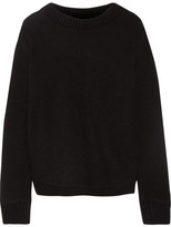 Thumbnail for your product : The Elder Statesman Appliquéd Cashmere Sweater - Black