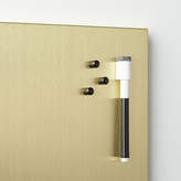 Thumbnail for your product : CB2 Brushed Gold Magnetic-Dry Erase Board