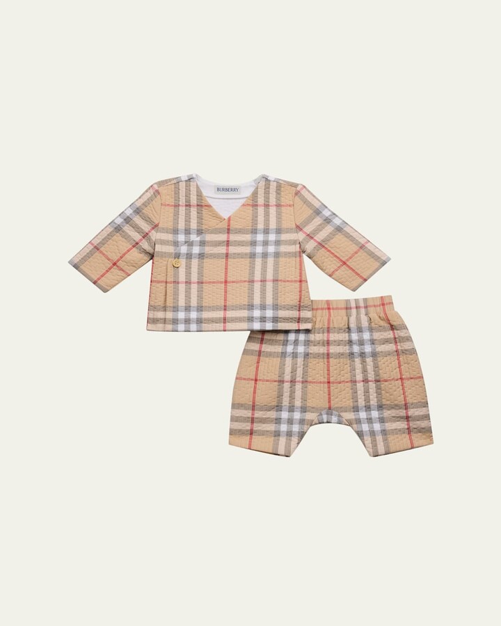 Kid's Diner Quilted Top & Shorts 2-Piece Set, Size Newborn- 6