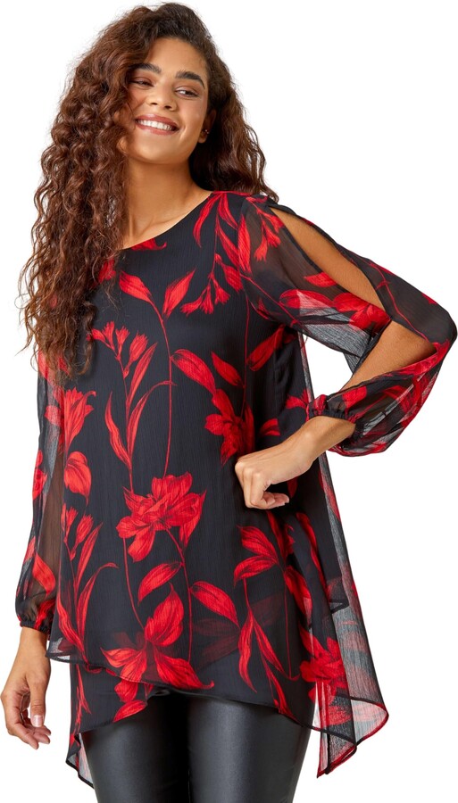 Evening Wear Evening Tunics Ladies QUYUON Women's Short Sleeve V