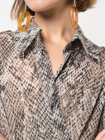 Thumbnail for your product : Norma Kamali Scale Python-print shirt dress