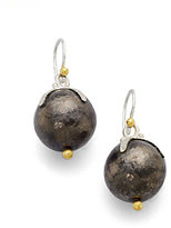 Thumbnail for your product : Gurhan Star 24K Yellow Gold & Sterling Silver Ball Drop Earrings
