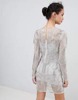 Thumbnail for your product : Frock And Frill Frock & Frill Long Sleeve Embellished Shift Dress