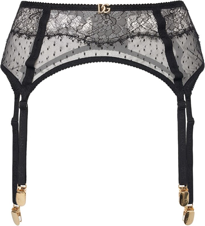 Dolce & Gabbana Lace suspenders - ShopStyle Lingerie