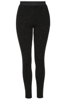 Thumbnail for your product : Topshop Flocked leopard treggings