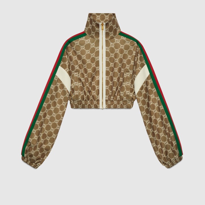 Gucci Interlocking G zipper jacket - ShopStyle