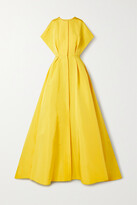 Thumbnail for your product : Carolina Herrera Pleated Silk-faille Gown