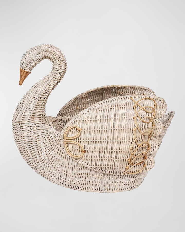 Provence Rattan Swan Basket