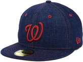 Thumbnail for your product : New Era Washington Nationals MLB Classic Denim 59FIFTY Cap