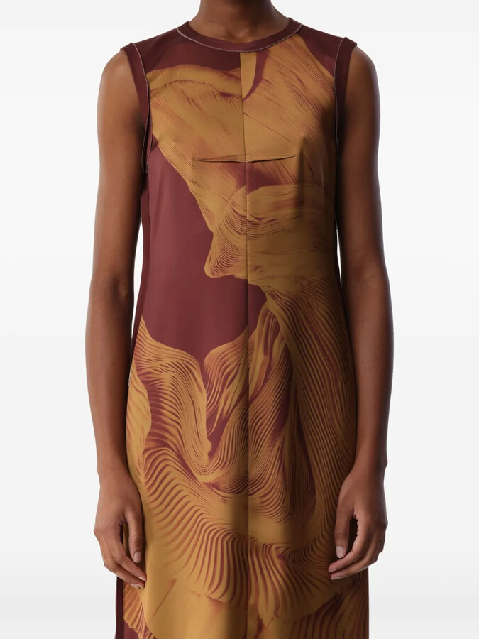 Jason Wu Collection Crew-Neck Sleeveless Midi Dress
