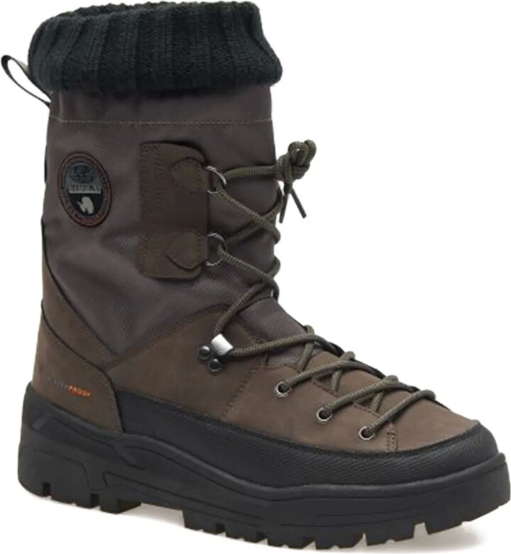 Napapijri Knitted-Panel Boots