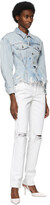 Thumbnail for your product : Alexander Wang White Dipped Back Jeans