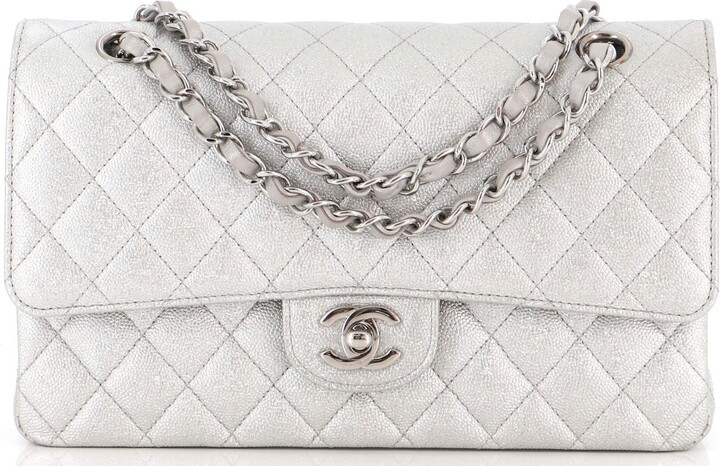 Chanel Light Gold Quilted Leather Classic Single Flap Bag Chanel