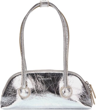 Marge Sherwood White Mini Bessette Top Handle Bag