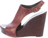 Thumbnail for your product : Elizabeth and James Leather Wedge Sandals