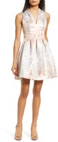 Thumbnail for your product : Vince Camuto Jacquard Sleeveless Fit & Flare Minidress